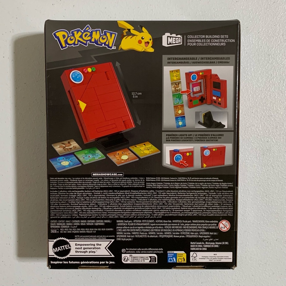 MEGA Pokemon Kanto Region Pokedex Collector Building Kit-New - Picture 6 of 11